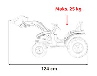 Koparka Traktor na akumulator dla dzieci Zielony + Ruchome Ramię Łyżka + Pilot + Wolny Start + Radio FM + LED