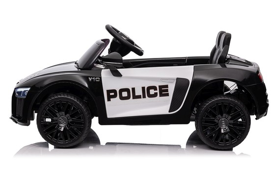 Audi R8 Policja na akumulator dla dzieci + Pilot + EVA + Wolny Start + MP3 LED