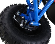 Quad HIPERFECT na akumulator Niebieski 35km/h + Silnik bezszczotkowy 1000W + Koła pompowane + Regulacja siedzenia