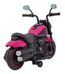 Motorek Chopper FASTER na akumulator dla dzieci Różowy + Radio FM + Panel audio + LED